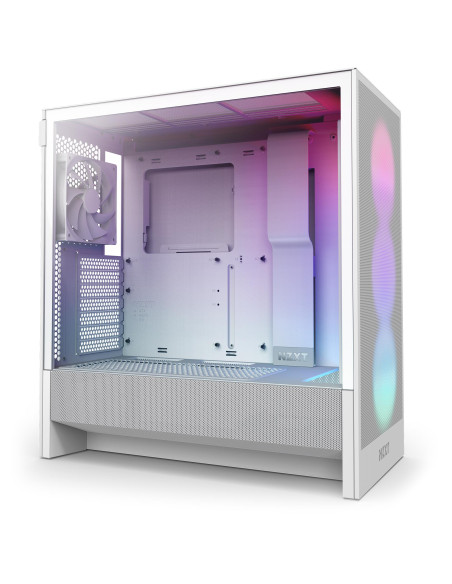 Case, NZXT, H5 FLOW RGB 2024, MidiTower, Case product features Transparent panel, Not included, ATX, EATX, MicroATX, MiniITX, C