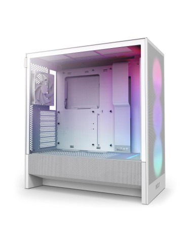 Case, NZXT, H5 FLOW RGB 2024, MidiTower, Case product features Transparent panel, Not included, ATX, EATX, MicroATX, MiniITX, C