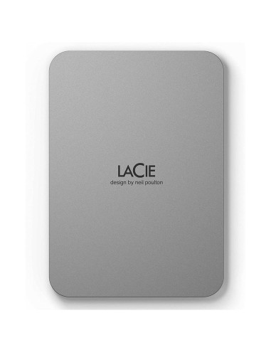 External HDD, LACIE, Mobile Drive, 5TB, USB-C, Colour Silver, STLP5000400