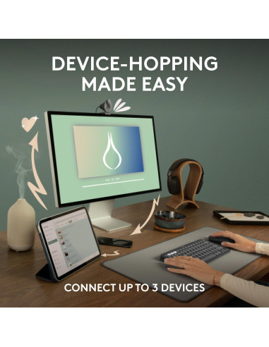 MOUSE USB OPTICAL WRL M350S/BLACK 910-007015 LOGITECH