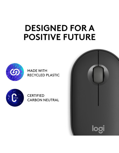 MOUSE USB OPTICAL WRL M350S/BLACK 910-007015 LOGITECH