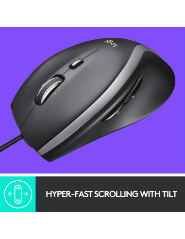 MOUSE USB OPTICAL M500S/BLACK 910-005784 LOGITECH
