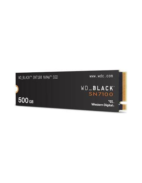 SSD, SANDISK, Black SN7100, 500GB, M.2, NVMe, 3D TLC, Write speed 5800 MBytes/sec, Read speed 6800 MBytes/sec, WDS500G4X0E