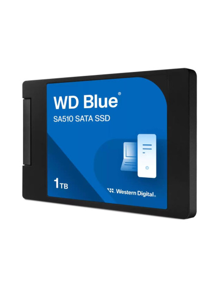 SSD, WESTERN DIGITAL, Blue SA510, 1TB, SATA 3.0, Write speed 510 MBytes/sec, Read speed 560 MBytes/sec, 2,5", TBW 400 TB, MTBF  SSD, WESTERN DIGITAL, Blue SA510, 1TB, SATA 3.0, Write speed 510 MBytes/sec, Read speed 560 MBytes/sec, 2,5", TBW 400 TB, MTBF