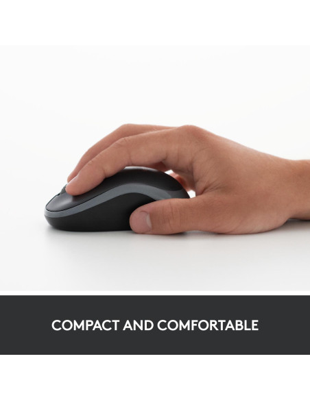 MOUSE USB OPTICAL WRL M185/GREY 910-002238 LOGITECH