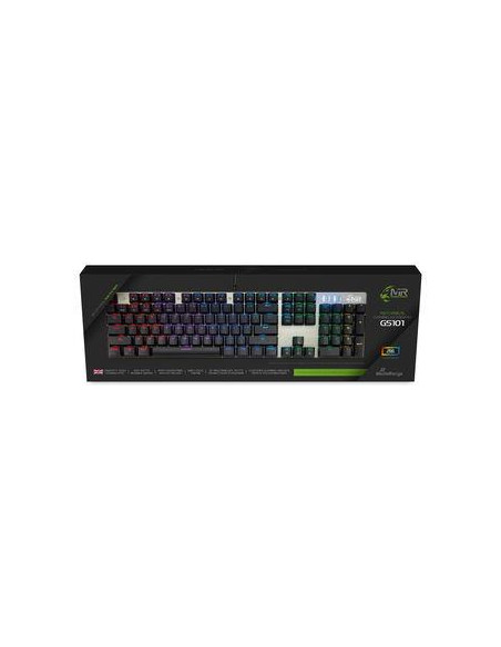 KEYBOARD GS101 BLACK/SILVER/MRGS101-UK MEDIARANGE KEYBOARD GS101 BLACK/SILVER/MRGS101-UK MEDIARANGE