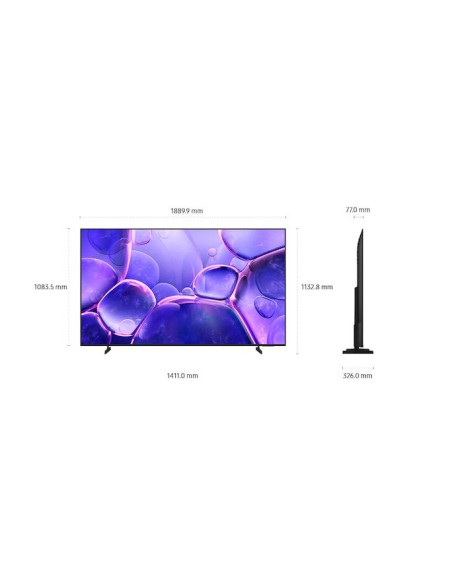 TV Set, SAMSUNG, 85 ", 4K Ultra HD, 3840 x 2160 pixels, Flat, 16:9, LED, UE85U8092FUXXH TV Set, SAMSUNG, 85 ", 4K Ultra HD, 3840 x 2160 pixels, Flat, 16:9, LED, UE85U8092FUXXH
