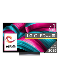 TV Set, LG, 55", OLED/4K/Smart, 3840x2160, Wireless LAN, Bluetooth, webOS, Black, OLED55C51LA