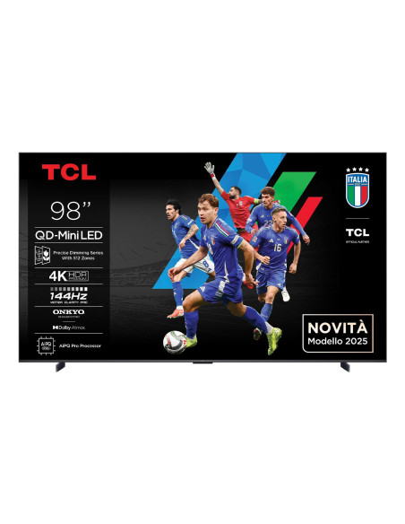 TV Set, TCL, 98 ", 4K Ultra HD, 3840 x 2160 pixels, Flat, 16:9, QD-Mini LED, 98Q6C TV Set, TCL, 98 ", 4K Ultra HD, 3840 x 2160 pixels, Flat, 16:9, QD-Mini LED, 98Q6C
