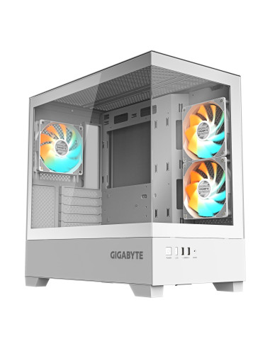 Case, GIGABYTE, GB-C201PI, MidiTower, Case product features Rackmountable/Accessory/Transparent panel, Not included, MicroATX, 