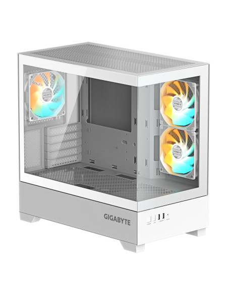 Case, GIGABYTE, GB-C201PI, MidiTower, Case product features Rackmountable/Accessory/Transparent panel, Not included, MicroATX, 