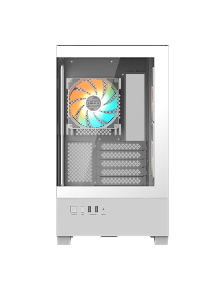 Case, GIGABYTE, GB-C201PI, MidiTower, Case product features Rackmountable/Accessory/Transparent panel, Not included, MicroATX, 
