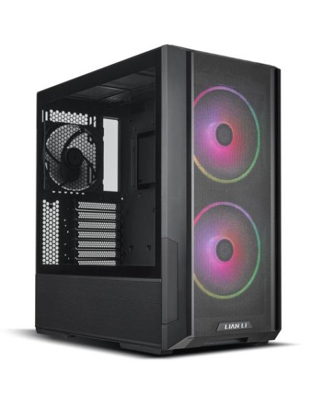 Case, LIAN LI, LANCOOL 216RX BLACK, MidiTower, Case product features Transparent panel, ATX, EATX, MicroATX, MiniITX, Colour Bl