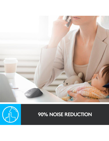 MOUSE USB OPTICAL WRL M330/SILENT RED 910-004911 LOGITECH