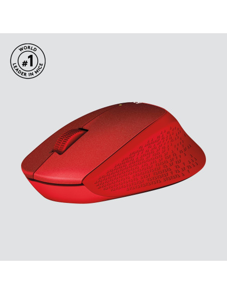 MOUSE USB OPTICAL WRL M330/SILENT RED 910-004911 LOGITECH
