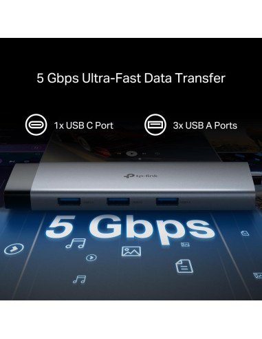 I/O HUB USB-C 9PORT/UH9120C TP-LINK