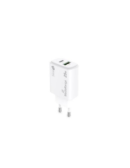 POWER ADAPTER USB/USB-C 25W/FAST MRMA112-2 MEDIARANGE