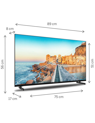 TV Set, THOMSON, 40 ", Full HD, 1920 x 1080 pixels, Flat, 16:9, LCD, 40FG2S15
