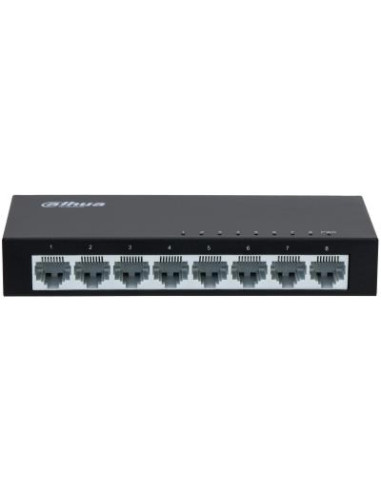 Switch, DAHUA, Switch type Unmanaged, 8xRJ-45 ports, SF1008-EUR