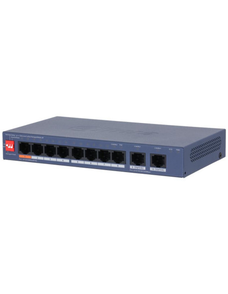 Switch, DAHUA, DH-CS4010-8ET2GT-60, PoE ports 8, 60 Watts, CS4010-8ET2GT-60 Switch, DAHUA, DH-CS4010-8ET2GT-60, PoE ports 8, 60 Watts, CS4010-8ET2GT-60