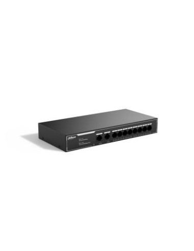 Switch, DAHUA, 10-Port Economical Gigabit PoE Switch with 8-Port PoE, Type L2, SG1010LP