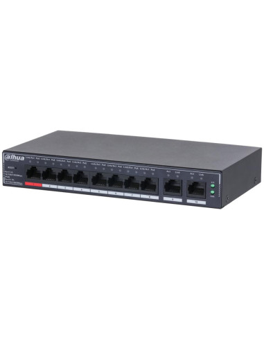 Switch, DAHUA, DH-SG4010P, Type L2, PoE ports 8, 110 Watts, SG4010P