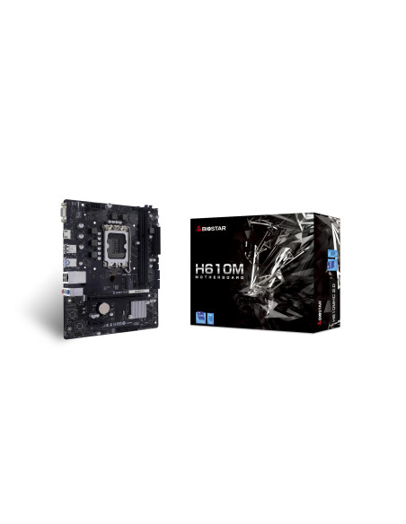 Mainboard, BIOSTAR, Intel H610, LGA1700, Micro-ATX, Memory DDR4, Memory slots 2, H610MHC2.0