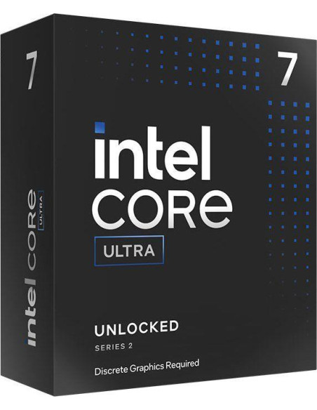 CPU, INTEL, Desktop, Intel Core Ultra, U7-265KF, Arrow Lake, 3900 MHz, Cores 20, 30MB, Socket LGA1851, 125 Watts, BOX, BX807682