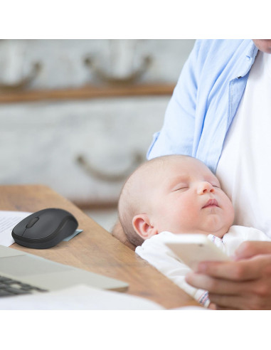 MOUSE USB OPTICAL WRL M220/SILENT B/G 910-004878 LOGITECH