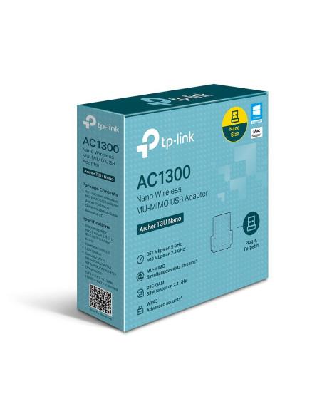 WRL ADAPTER 1300MBPS USB/ARCHER T3U NANO TP-LINK