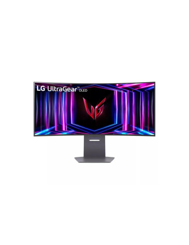 Monitor, LG, 34GS95QE-B, 34", Gaming/Curved, Panel OLED, 3440x1440, 21:9, 240Hz, Matte, 0.03 ms, Swivel, Height adjustable, Til