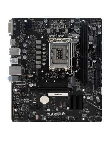 Mainboard, BIOSTAR, H610MHD D5, Intel H610, LGA 1700, micro ATX, RAM DDR5-SDRAM, 2xSlots, H610MHDD5