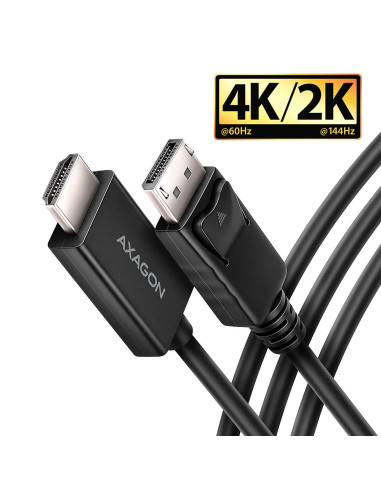 CABLE DP TO HDMI 1.8M/RVD-HI20C2 AXAGON