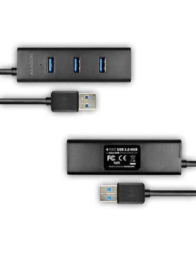 I/O HUB USB3.0 4PORT CHARGING/1.2M HUE-S2BL AXAGON