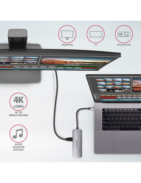 I/O HUB USB3.2 5IN1/0.2M HMC-5 AXAGON