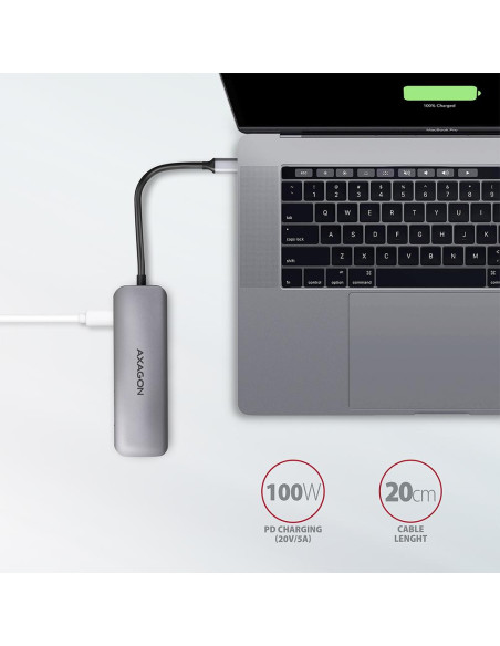 I/O HUB USB3.2 5IN1/0.2M HMC-5 AXAGON