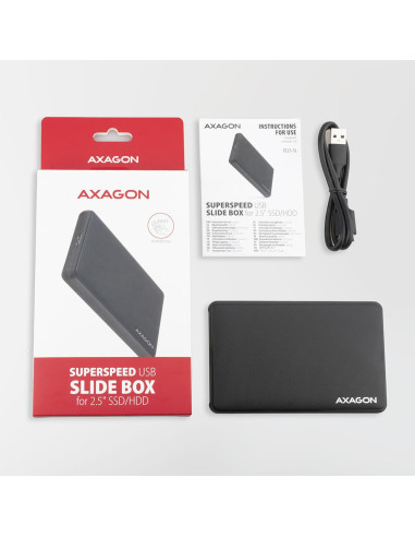 HDD ACC ENCLOSURE 2.5"/USB3.2 EE25-SL AXAGON