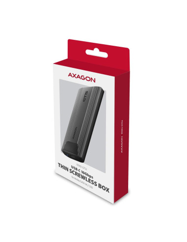 SSD ACC ENCLOSURE M.2 NVME/SATA USB-C EEM2-GTS2 AXAGON