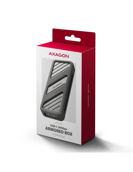 SSD ACC ENCLOSURE M.2 NVME/USB-C EEM2-20G AXAGON