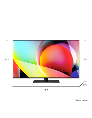 TV Set, PANASONIC, 50", 4K/Smart, 3840x2160, Wireless LAN, Bluetooth, Google TV, TN-50W70AEZ