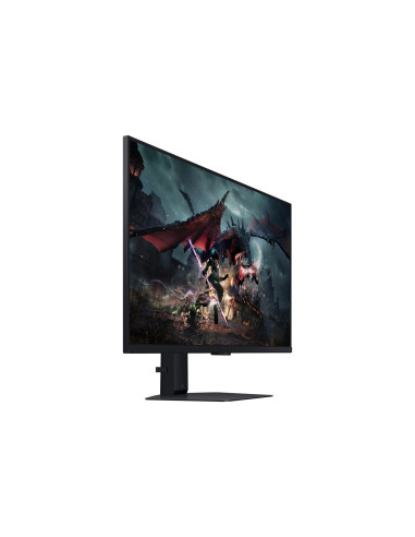 LCD Monitor, SAMSUNG, 32", Panel IPS, 2560x1440, 16:9, 180Hz, 1 ms, Swivel, Pivot, Height adjustable, Tilt, Colour Black, LS32D