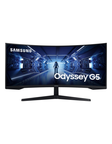 LCD Monitor, SAMSUNG, Odyssey G5, 34", Gaming/Curved/21 : 9, Panel VA, 3440x1440, 21:9, 1 ms, Tilt, Colour Black, LC34G55TWWPXE