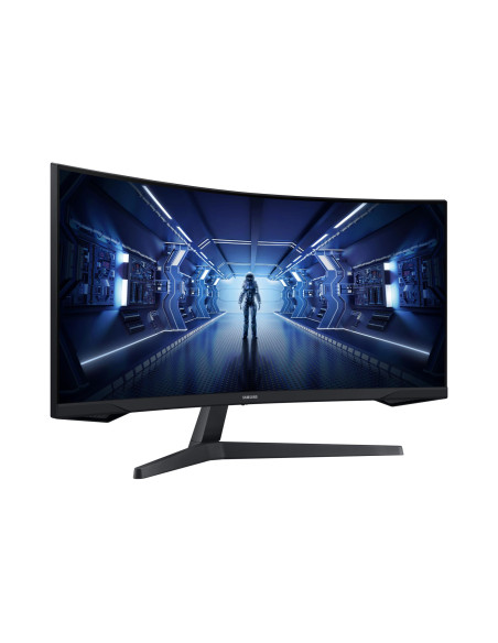 LCD Monitor, SAMSUNG, Odyssey G5, 34", Gaming/Curved/21 : 9, Panel VA, 3440x1440, 21:9, 1 ms, Tilt, Colour Black, LC34G55TWWPXE