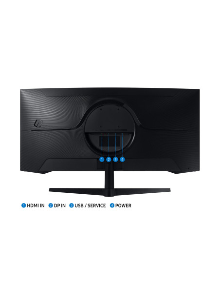 LCD Monitor, SAMSUNG, Odyssey G5, 34", Gaming/Curved/21 : 9, Panel VA, 3440x1440, 21:9, 1 ms, Tilt, Colour Black, LC34G55TWWPXE