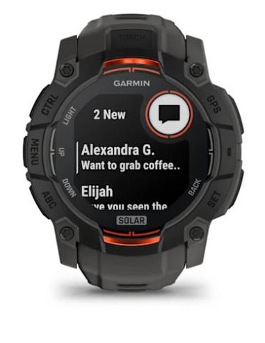 SMARTWATCH INSTINCT 3 SOLAR/BLK/CHARC 010-02935-00 GARMIN