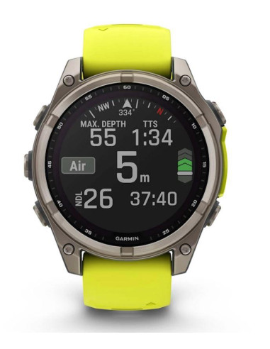 SMARTWATCH FENIX 8 SAPP. SOLAR/YELLOW 010-02906-21 GARMIN