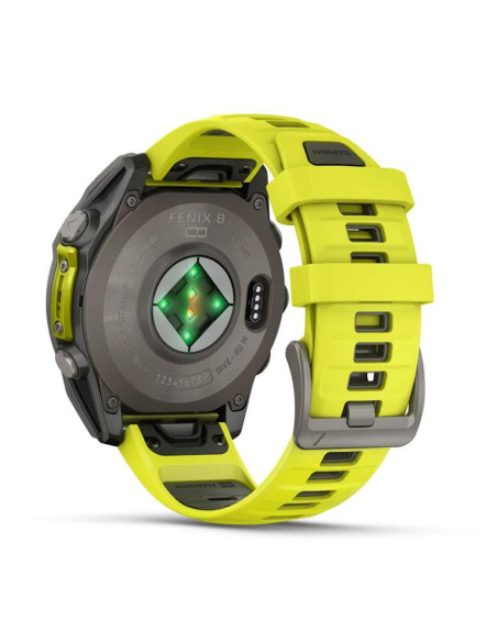 SMARTWATCH FENIX 8 SAPP. SOLAR/YELLOW 010-02906-21 GARMIN