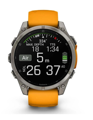SMARTWATCH FENIX 8 SAPPHIRE/ORANGE 010-02905-11 GARMIN