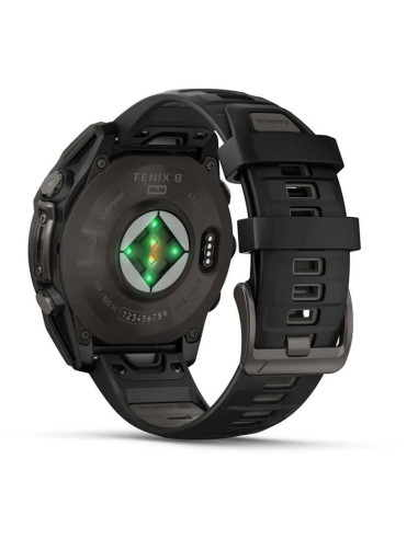 SMARTWATCH FENIX 8 SAPP. SOLAR/BLACK/GRAY 010-02907-11 GARMIN