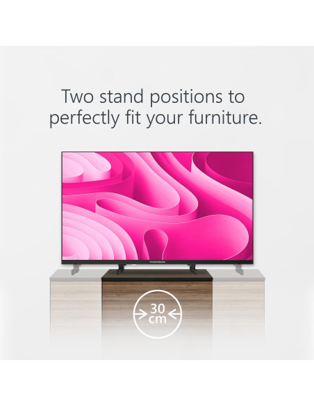 TV Set, THOMSON, 43", 4K/Smart, QLED, 3840x2160, Wireless LAN, Bluetooth, Google TV, Black, 43QG4S14